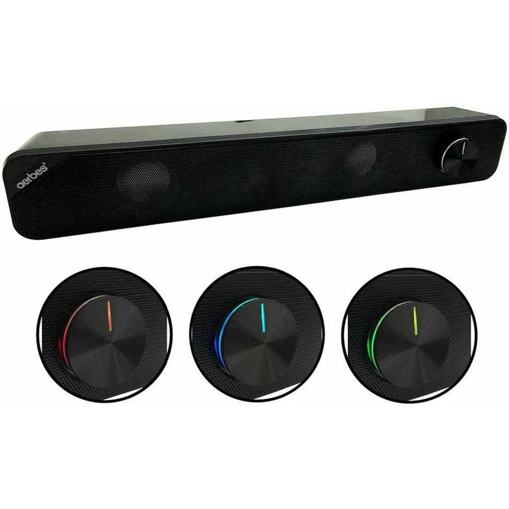 Cassa speaker soundbar usb 2.0 jack 3.5 mm altoparlante per tv pc notebook