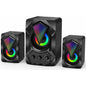 Casse altoparlanti audio speaker con luci rgb subwoofer 5 + 3 watt per pc notebook smartphone usb 2.0 aux jack 3.5 mm