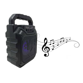 Cassa speaker bluetooth 10W luci ingresso AUX USB SD radio FM