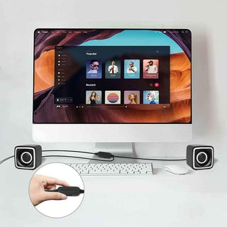 Coppia casse luci RGB x pc notebook smartphone usb 2.0 aux jack 3.5mm