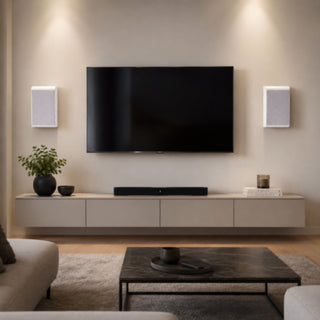 Casse filodiffusione amplificate Bluetooth da parete 2x30W con telecomando