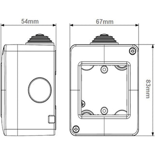 Custodia idrobox 2 posti compatibile con matix IP40
