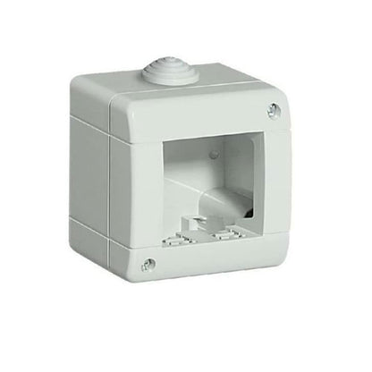 Custodia idrobox per esterno a 2 posti compatibile con matix cassetta per interruttori ip40