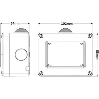 Custodia idrobox 3 posti compatibile con matix IP40