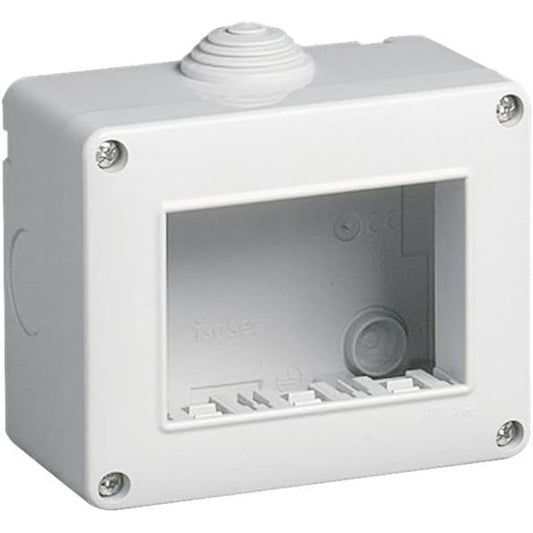 Custodia idrobox per esterno a 3 posti compatibile con matix cassetta per interruttori ip40