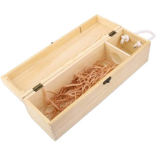 Cassetta portabottiglie in legno vino champagne per decoupage
