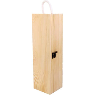 Cassetta portabottiglie in legno vino champagne per decoupage