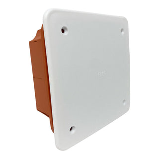 Scatola di derivazione da incasso con coperchio viti IP40 92x92x45 mm