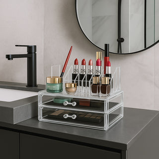 Organizer per trucchi 16 scomparti 3 cassetti porta gioielli