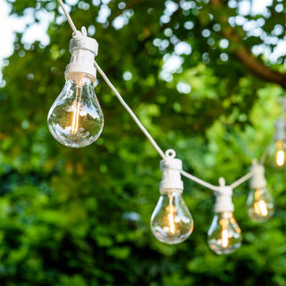 Catena luminosa 10M E27 10 lampadine filamento prolungabile da esterno