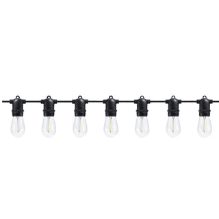Catena luminosa 15 portalampada E27 luci prolungabile IP54 15 metri