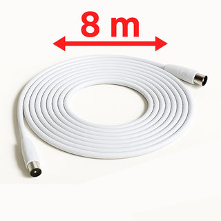 Prolunga antenna coassiale RG59 TV M/F 1.5-3-5-8 m video digitale