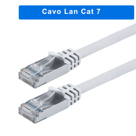 Cavo Rete LAN ethernet RJ45 Cat categoria 7e utp prolunga da 1,5 5 3 10 e 20
