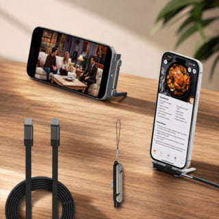 Cavo USB-C ricarica rapida 240W con supporto  pieghevole integrato