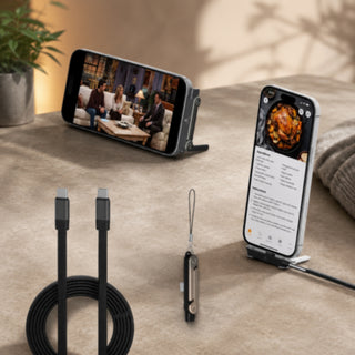 Cavo USB-C ricarica rapida 240W con supporto  pieghevole integrato