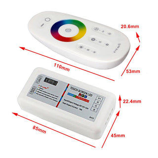 Controller RF 2.4GHz touch per strip LED RGB DC12/24V + telecomando