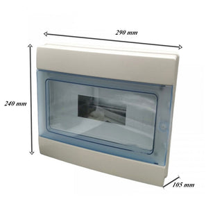 Centralino 12 moduli con portello quadro elettrico a stagno IP65