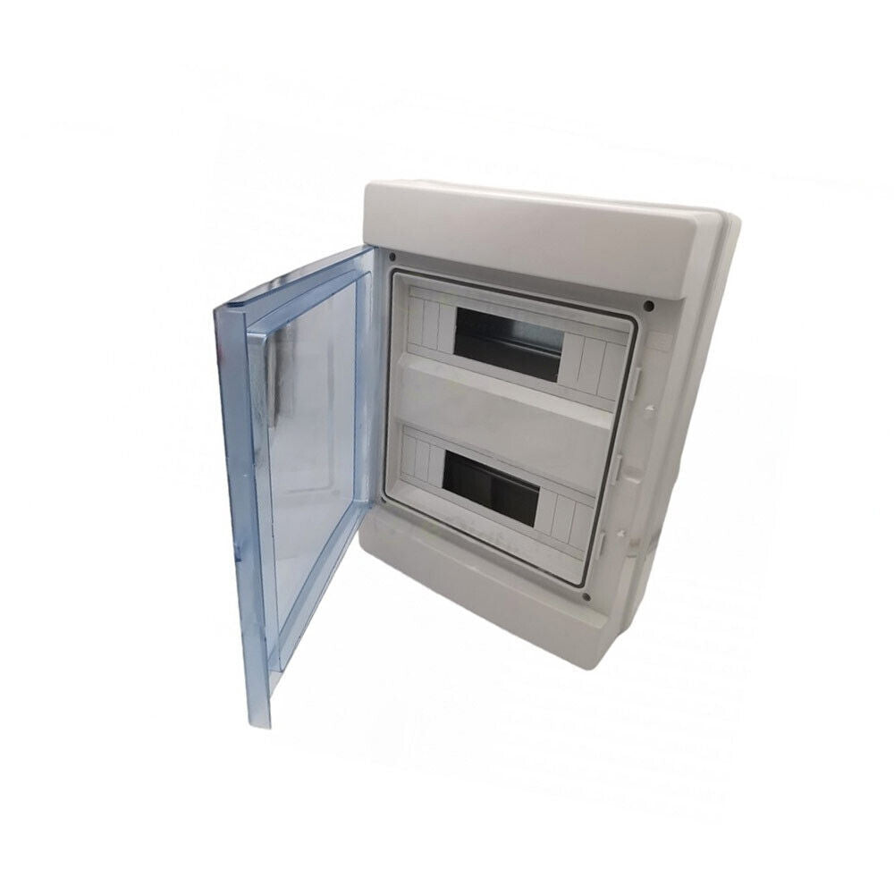 entralino da parete 24 moduli con portello quadro elettrico a stagno IP65 300x400x140 mm