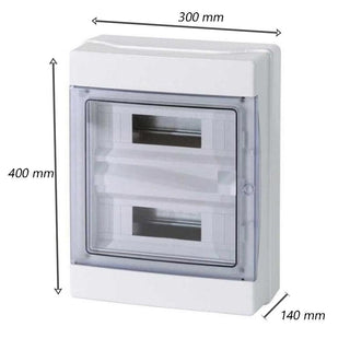 Centralino 24 moduli con portello quadro elettrico a stagno IP65