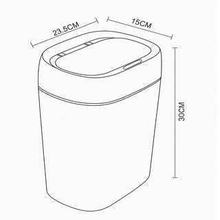 Pattumiera cestino automatico con sensore di movimento ricaricabile
