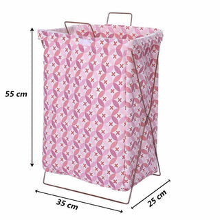 Cesto porta biancheria pieghevole sacca richiudibile 55x35x25 cm