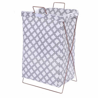 Cesto porta biancheria pieghevole sacca richiudibile 55x35x25 cm