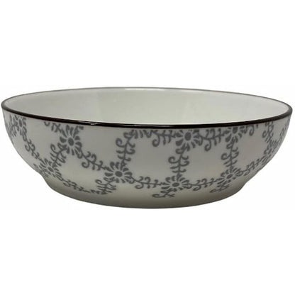 Set 4 ciotole colorate con decorazioni floreale in ceramica per aperitivi snack ciotoline per salse finger food
