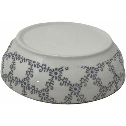 Set 4 ciotole colorate con decorazioni floreale in ceramica per aperitivi snack ciotoline per salse finger food