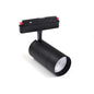 Faretto spot led cob 14 watt magnetico faro binario track elettrificato 48V nero orientabile luce calda o naturale