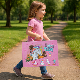 Set valigetta artista 145 pezzi colori pittura per bimbo bimba