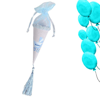 Coni portaconfetti per battesimo nascita baby shower rosa e celeste