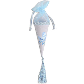 Coni portaconfetti per battesimo nascita baby shower rosa e celeste