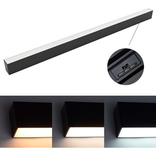Lampadario led 40W nero connettore a T 15 watt  a L 12W tecnologia cct