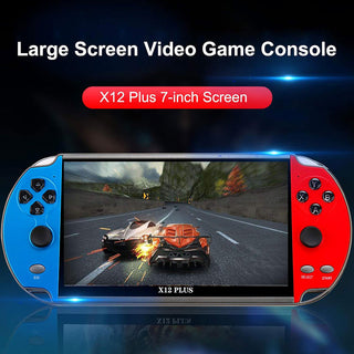 Consolle 7” videogiochi portatile ricaricabile 16GB 1000 altoparlanti