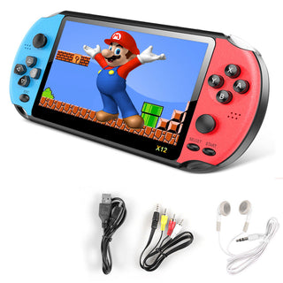 Consolle 7” videogiochi portatile ricaricabile 16GB 1000 altoparlanti