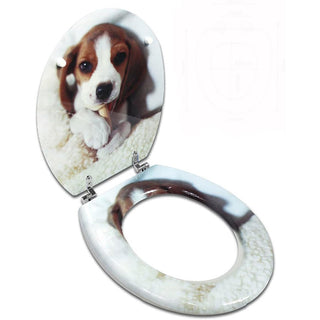 Copriwater universale in legno mdf con cerniere modello Beagle