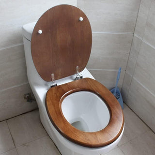 Copriwater universale in legno mdf con cerniere legno chiaro