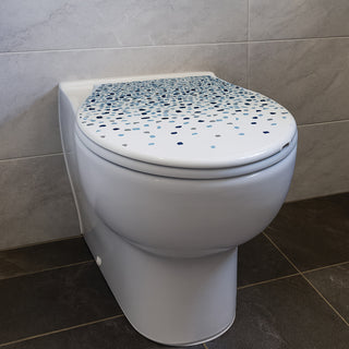 Copriwater in plastica resistente stampa con mosaico tavoletta water