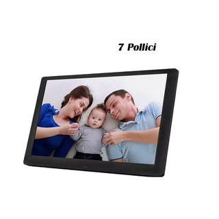 Cornice digitale HD 7”-10” con telecomando ingressi SD/USB e cuffie