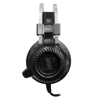 Cuffia gaming compatibilità universale con LED blu e cavo da 2mt