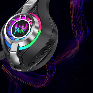 Cuffia gaming rgb 3 connessione Bluetooth wireless cablata microfono