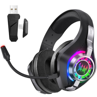 Cuffia gaming rgb 3 connessione Bluetooth wireless cablata microfono