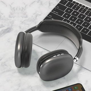 Cuffia bluetooth ricaricabile con microfono scheda TF x pc smarphone