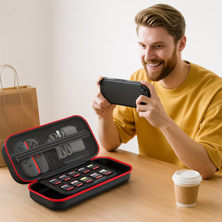 Custodia rigida per consolle 7” porta accessori card video gioco