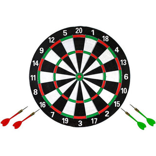 Bersaglio tiro a segno freccette 29 cm gioco doppio lato con gancio