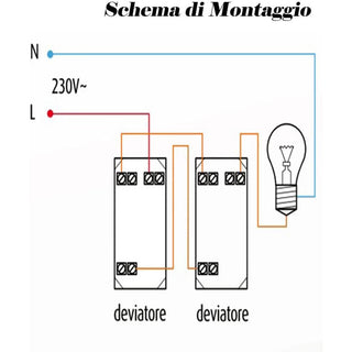 Deviatore bipolare 2P 16A 250V per living light international air