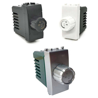 Interruttore dimmer con manopola 500W 230V compatibile vimar plana