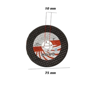 Kit di 6 mini disco da taglio 3” dischi per metallo ferro 75 mm
