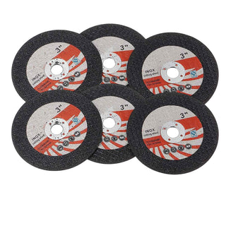Kit di 6 mini disco da taglio 3” dischi per metallo ferro 75 mm