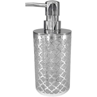 Accessori bagno argento barocco dispenser bicchiere piattino